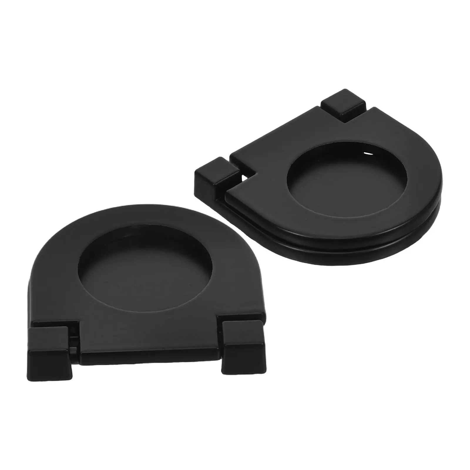 2Pcs Recessed Cabinet Handles Embedded Flush Pulls Space Saving Hidden Door Handles for Kitchen Bathroom Closet Drawer Furniture