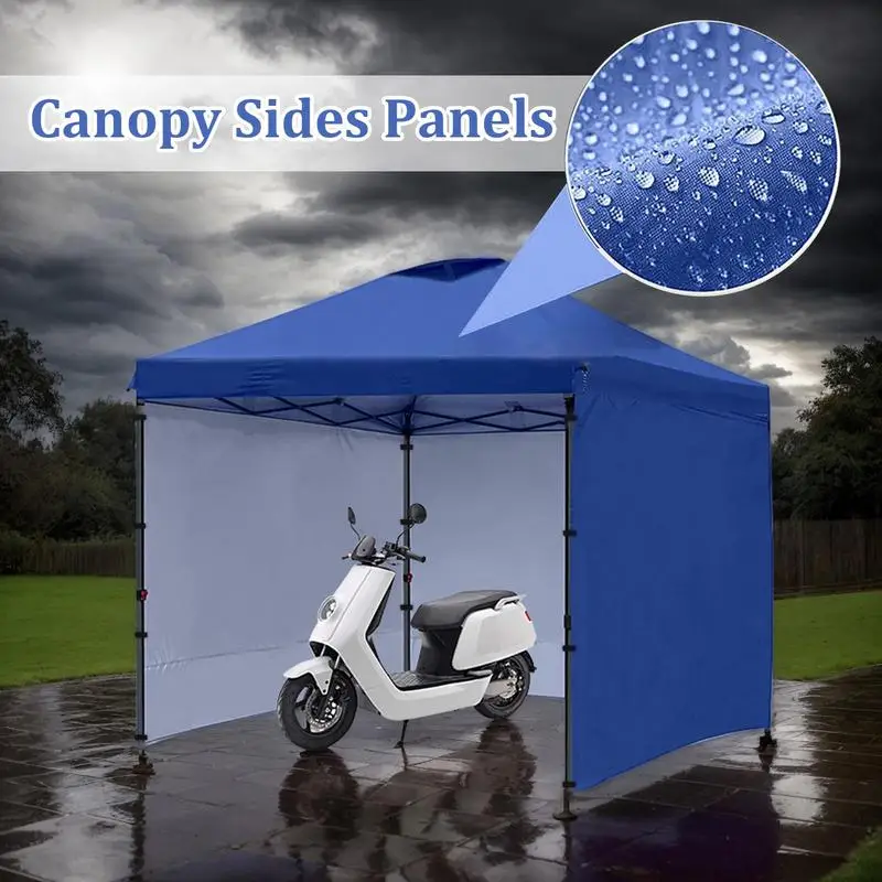 Canopy Tent Sidewalls 90 Percent UV Protection Canopy Side Wall 3X Set Windproof Anti-UV Shelter Hade Zipper Closure For Tent