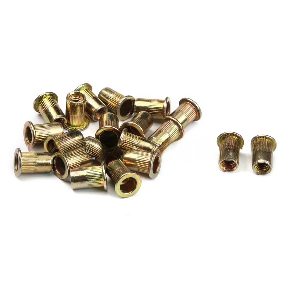 Blind Insert Rivet Nut Kit For Sheet Metal Repair FOR M3 M5 for m6 M8 for m10 FOR 12MM Zinc Plated Finish Flat Type Design