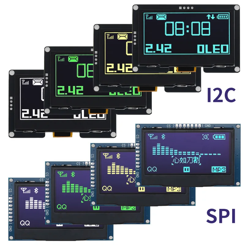 modulo-de-display-oled-lcd-de-24-polegadas-128x64-ssd1309-12864-com-interface-serial-spi-iic-i2c-de-7-pinos-para-arduino-uno-r3-c51-xcw-1-5-pecas