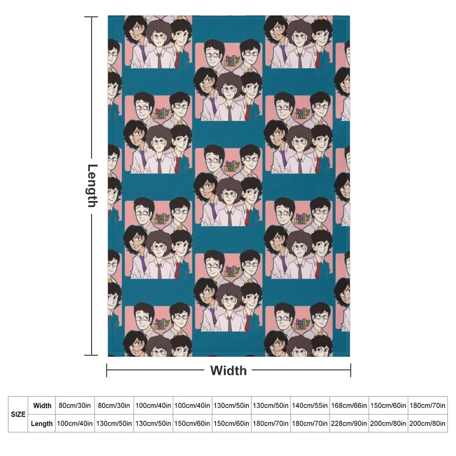 Tally Hall pixel Throw Blanket Hair Decoratives Thermals For Travel Hairys Stuffeds Polar Blankets