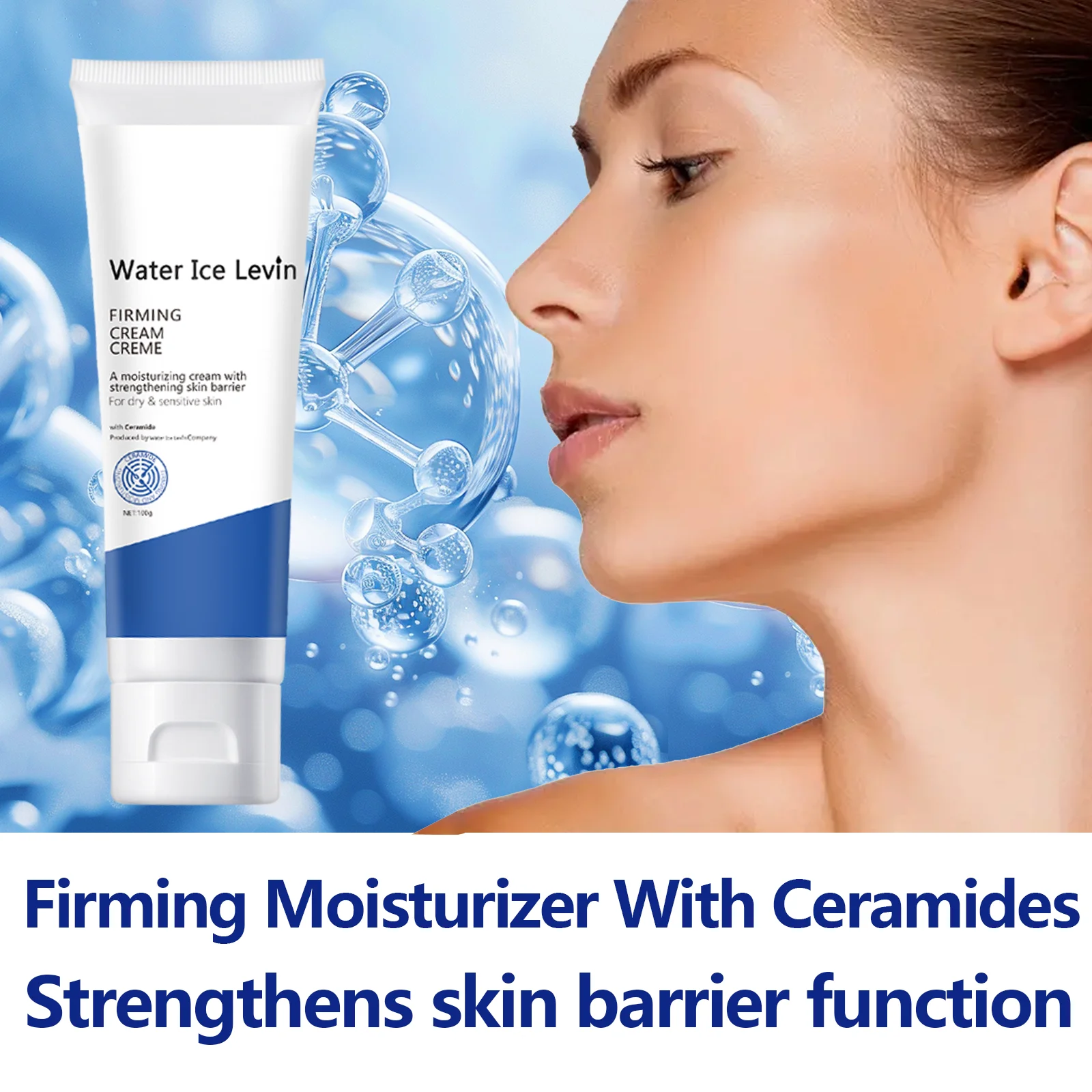 Ceramide Firming Cream Strengthens Skin Barrier. Deep Moisture, Nourishes, Soothes Dry Sensitive Skin. Restores Healthy Glow.