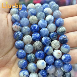 Natural stone New Orchid Pattern Smooth Beads for Jewelry Making DIY Accessories Bracelets Earrings 15