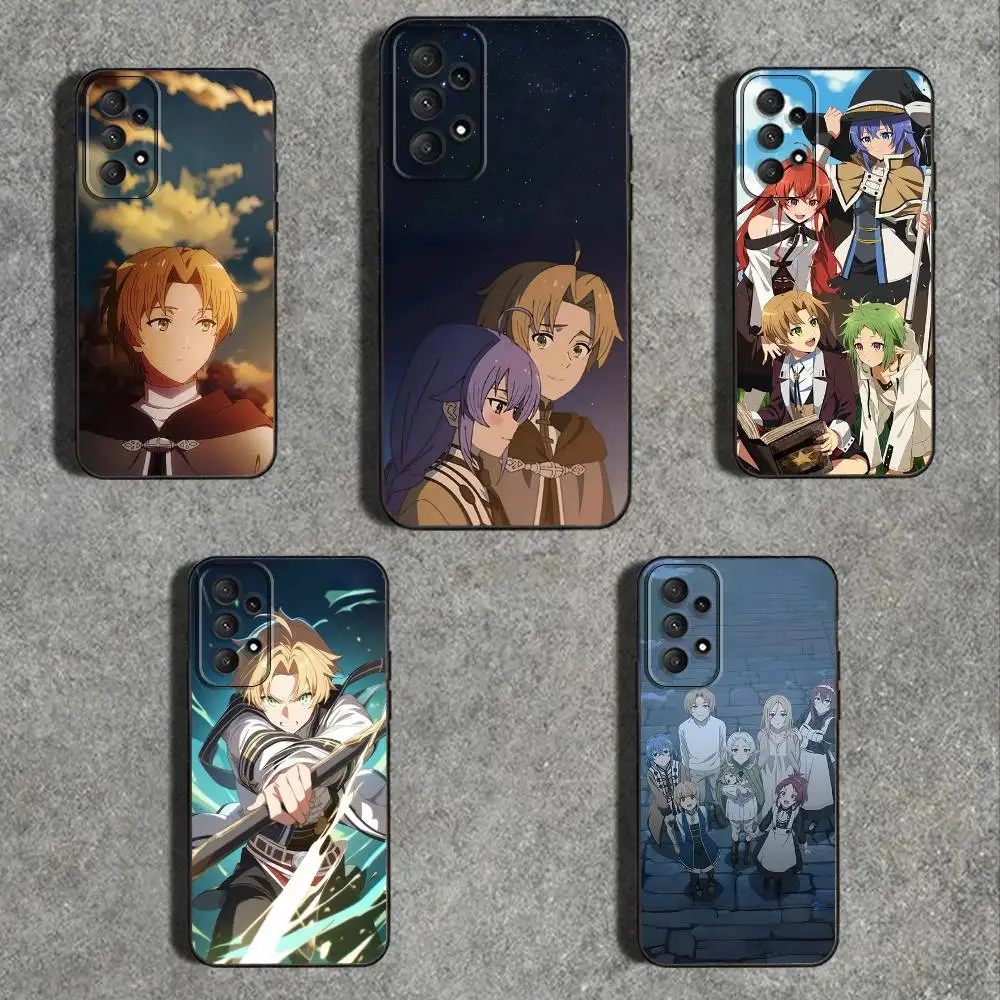 

M-Mushoku Tensei III Phone Case For Samsung Galaxy A73,31,32,72,41,53,52,71,22,5G,Note,J7,8,9 Soft Black Cover