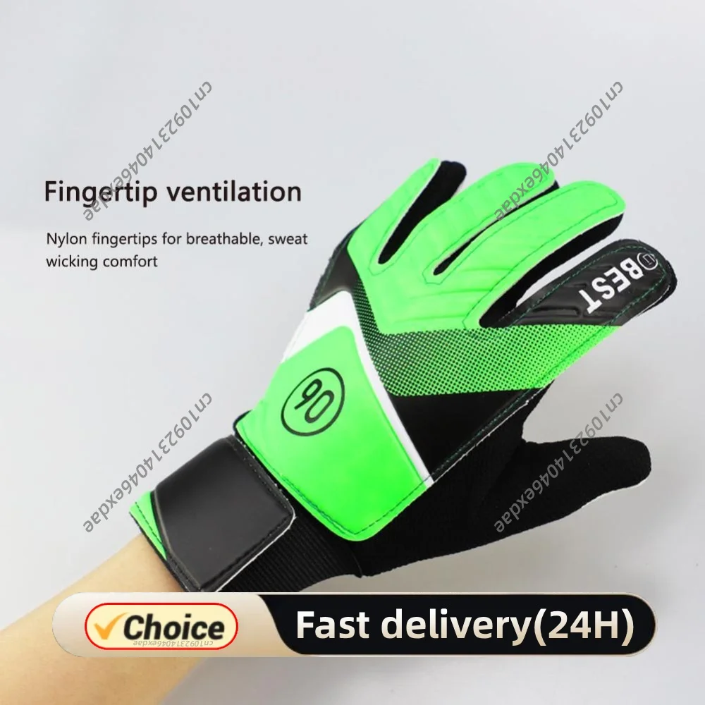 Goal Keeper Gloves Latex Support Football Goalkeeper Gloves Full Finger Protection Waterproof Breathable Soccer Match Gloves