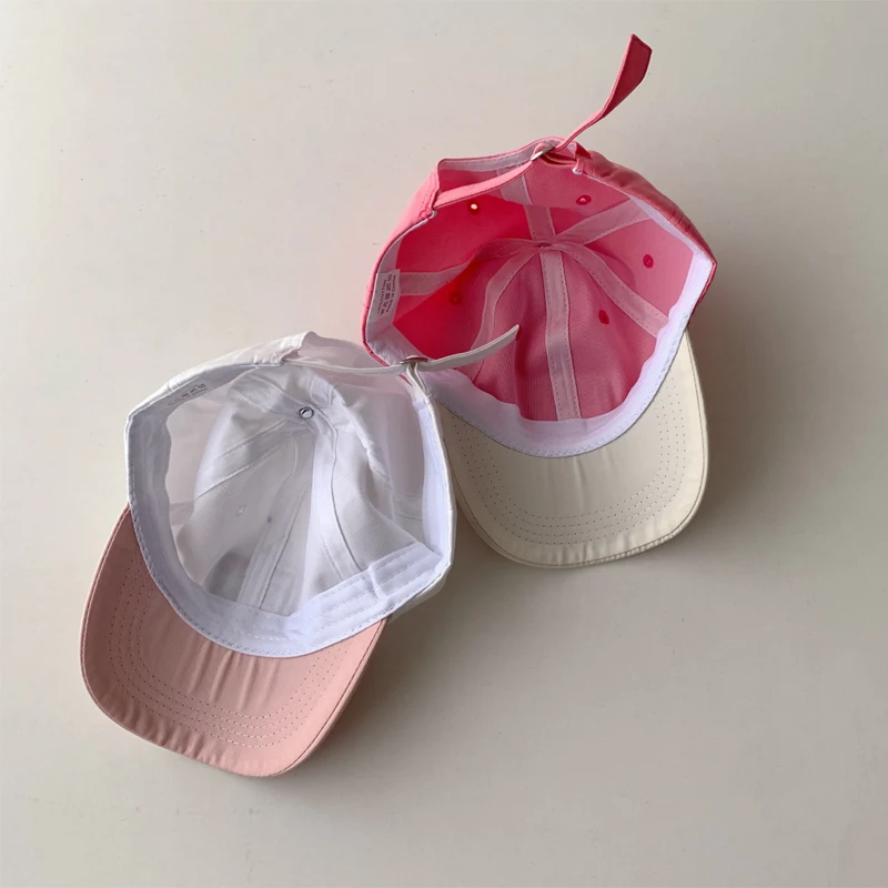 Fashion Color Matching Children Baseball Hats Spring Summer Kids Kids Boys Girls Sun Hats Autumn Cotton Baby Peaked Cap