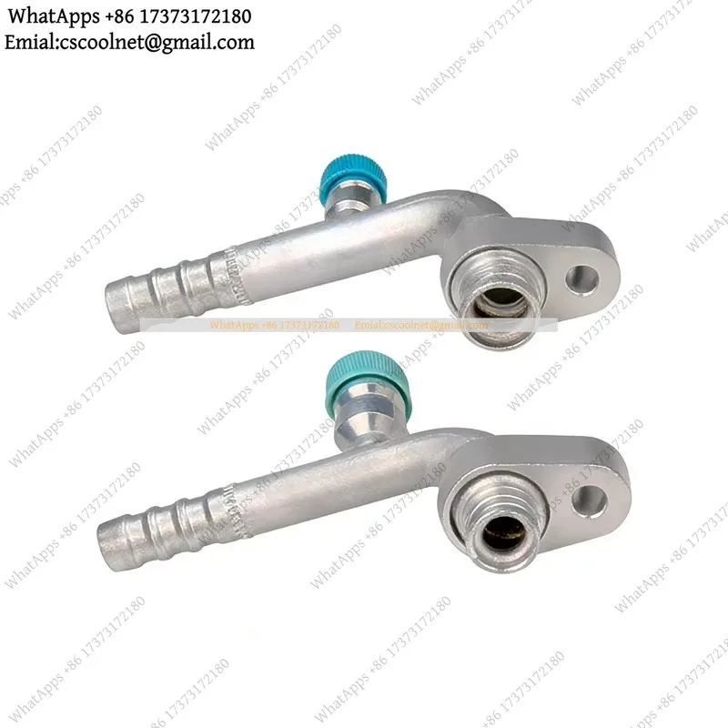 90 Degree Aluminum Barb Fitting With O-Ring Service Port For Auto AC Compressor Radiator Repair Parts