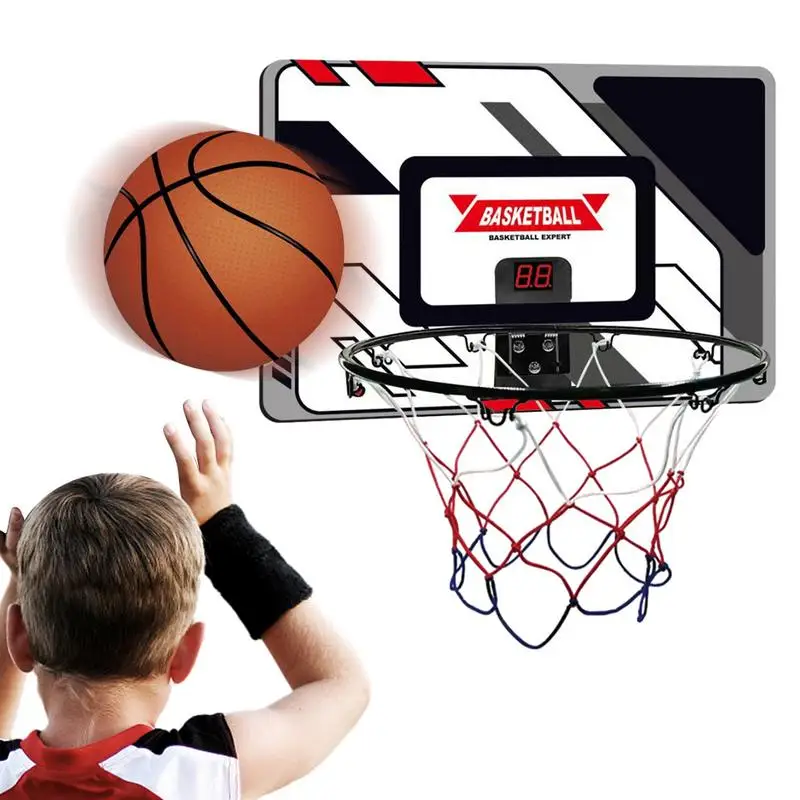 

Indoor Mini Basketball Hoop Automatic Scoring Kids Indoor Basketball Hoop Set Fun Bedroom Sports Game Gift For Teens Boy