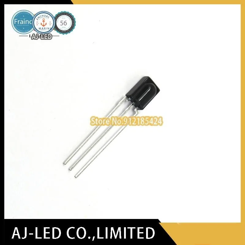 

10pcs/lot HS0038B3D infrared receiver head remote control receiver frequency 38KHZ receiving distance 35m DIP-3 new