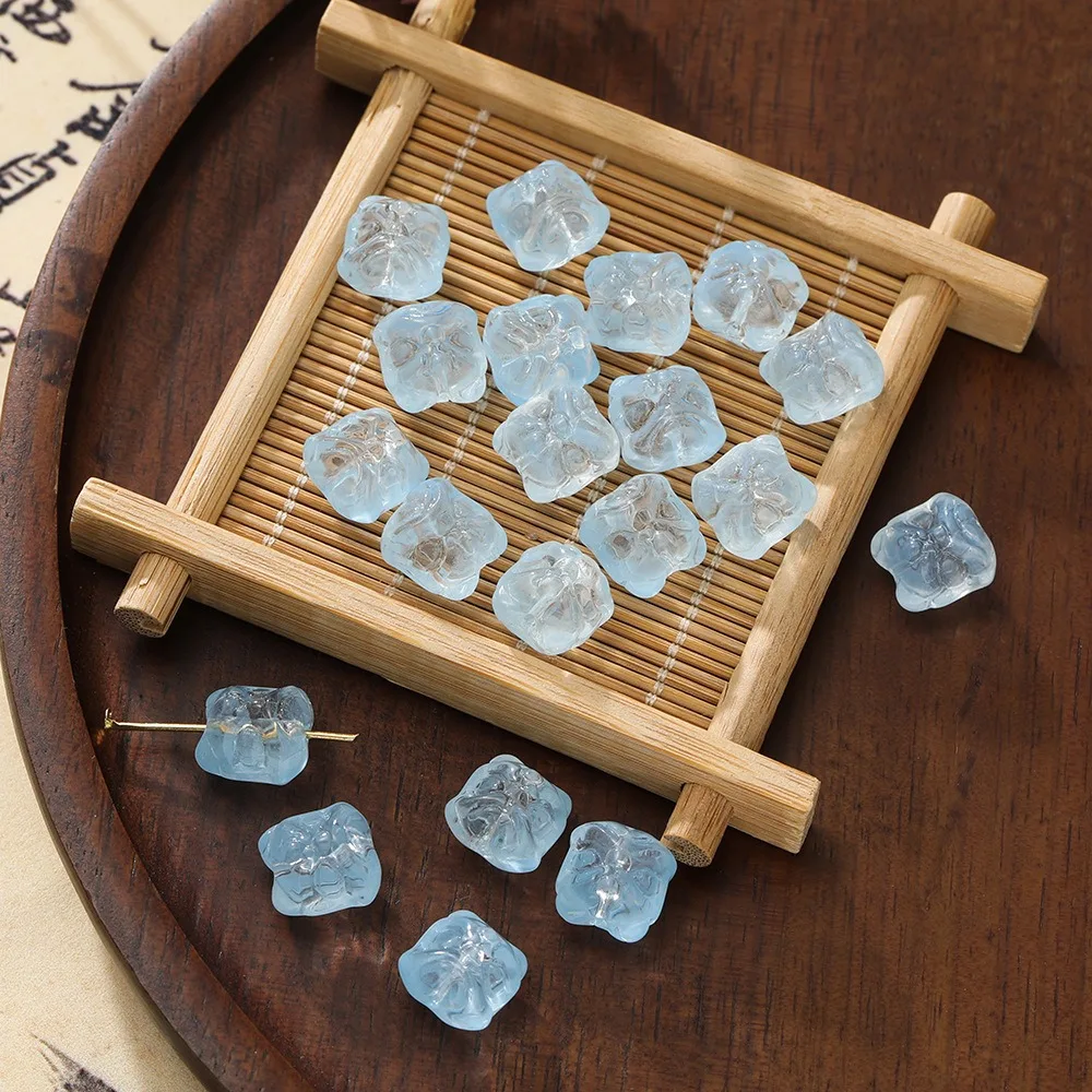 

60 шт. бусины в форме льва «сделай сам», прозрачные хрустальные стеклянные бусины ручной работы, серьги, нерегулярные аксессуары для изготовления ювелирных изделий, изготовление браслетов