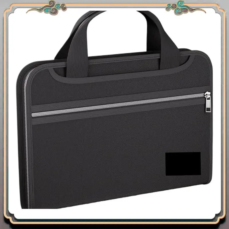 

Durable Accordion File Organizer, Waterproof Fireproof 14.6X10.2In File Organizer With 12 Folder For Academic, Business