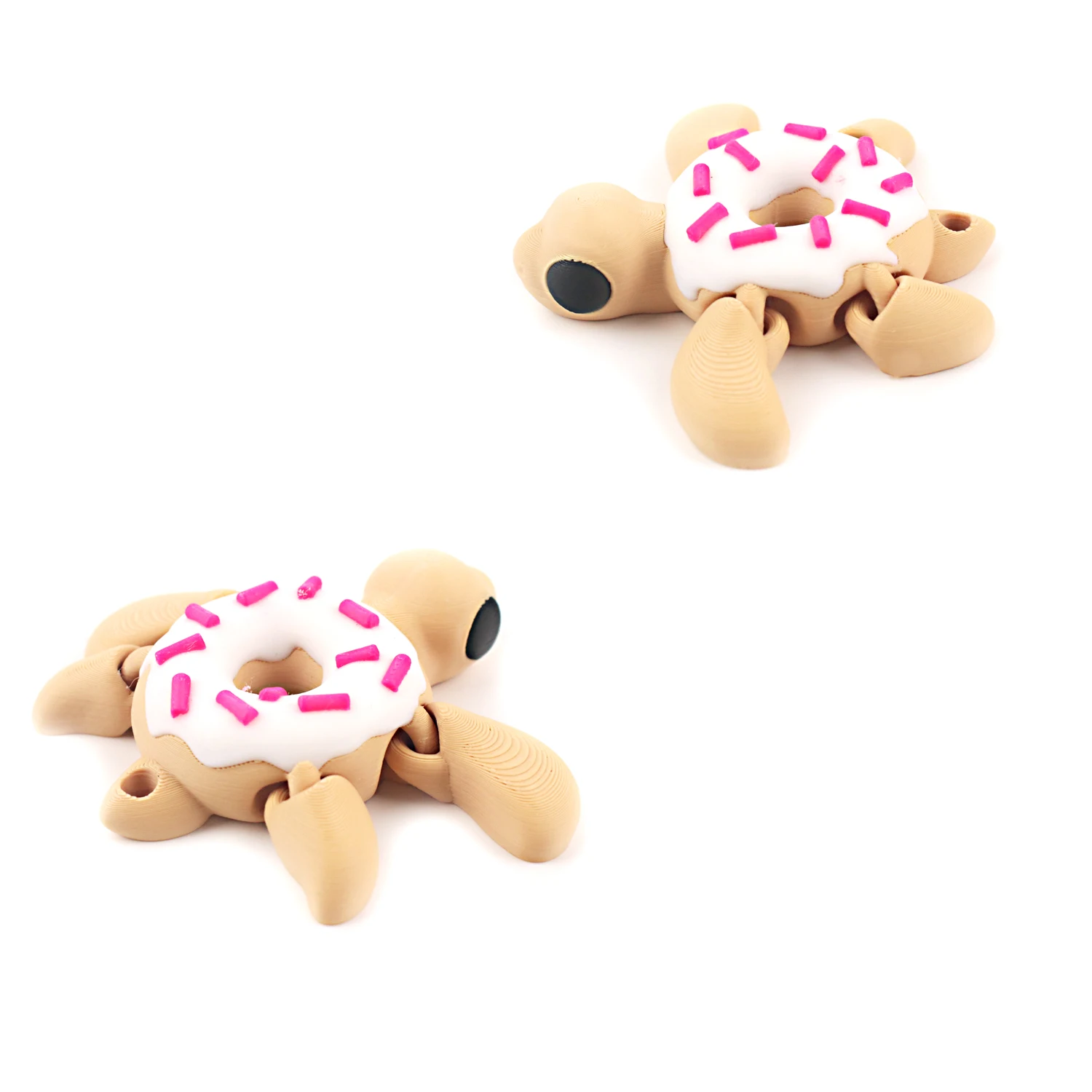 ドーナツカメ動物モデル、クリエイティブデスクトップノベルティ装飾、3Dプリントオフィス過敏性マニュアルストレスリリーフ