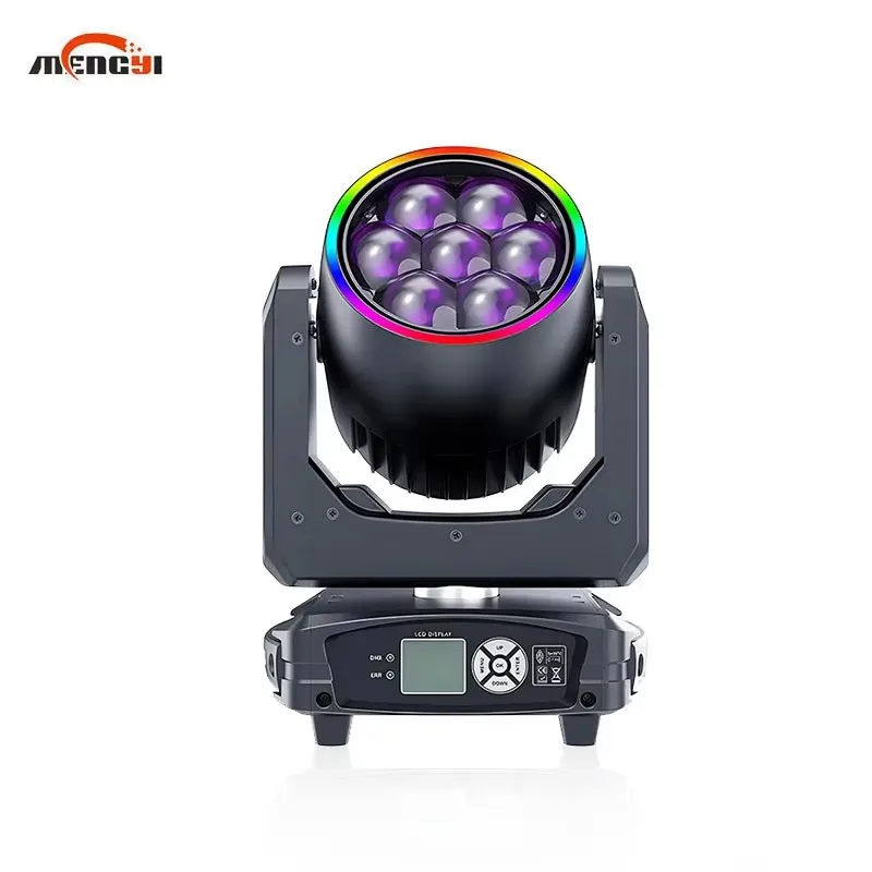 

Stage Lighting Led 7pcs*40w Bee-Eye Shaking Head Light 4-In-1 Infinite Rotating Beam Light For Ktv Disco