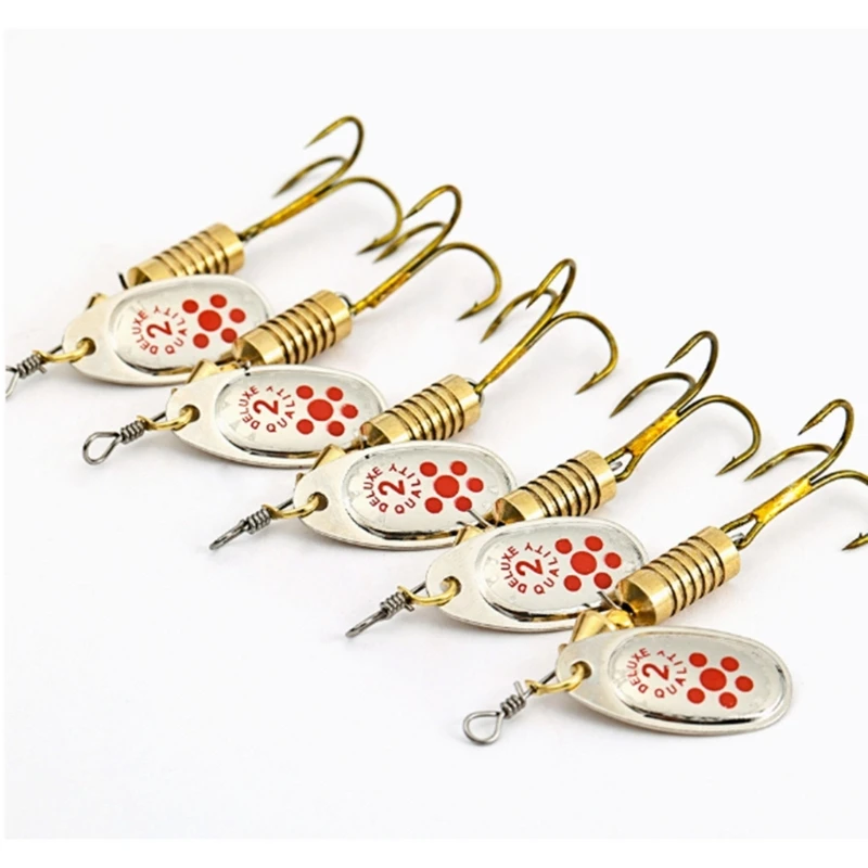 10PcsMetal Spinner Baits Set Trout Fishing Lures Sequins Baits Enduring