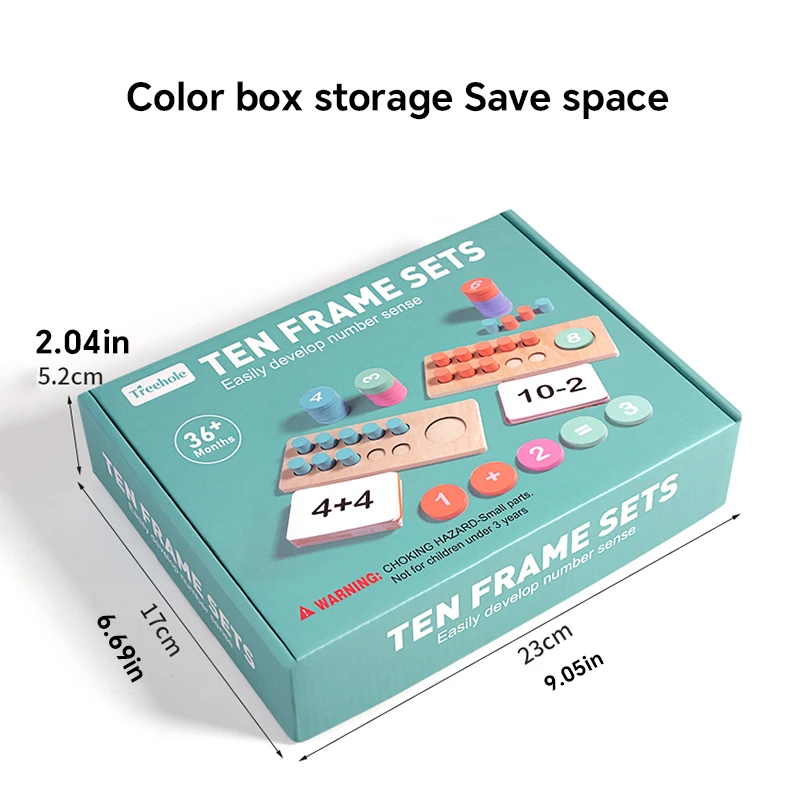 Bambini Matematica Aritmetica Decomposizione digitale in legno Aritmetica Giochi Montessori Giocattoli educativi per l'apprendimento precoce del bambino