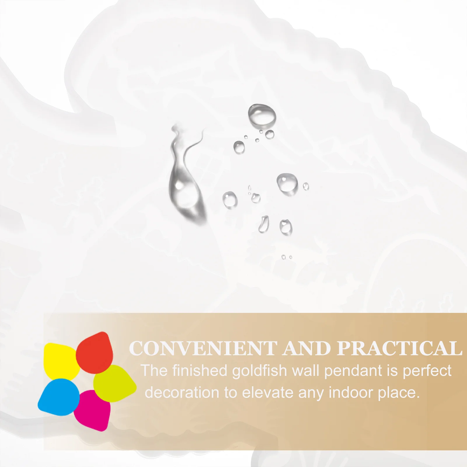 

Золотая рыбка, настенная подвеска, силиконовые поделки для смолы, эпоксидный декор, художественные морские принадлежности для изготовления ювелирных изделий, сделай сам, домашний магазин