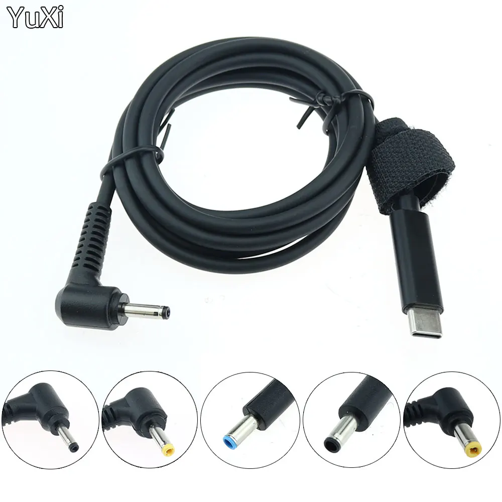 1 Piece Type C to DC Charging Cable Cord  Universal Power Adapter Converter for Lenovo Asus Dell Hp Acer Samsung LG Laptops