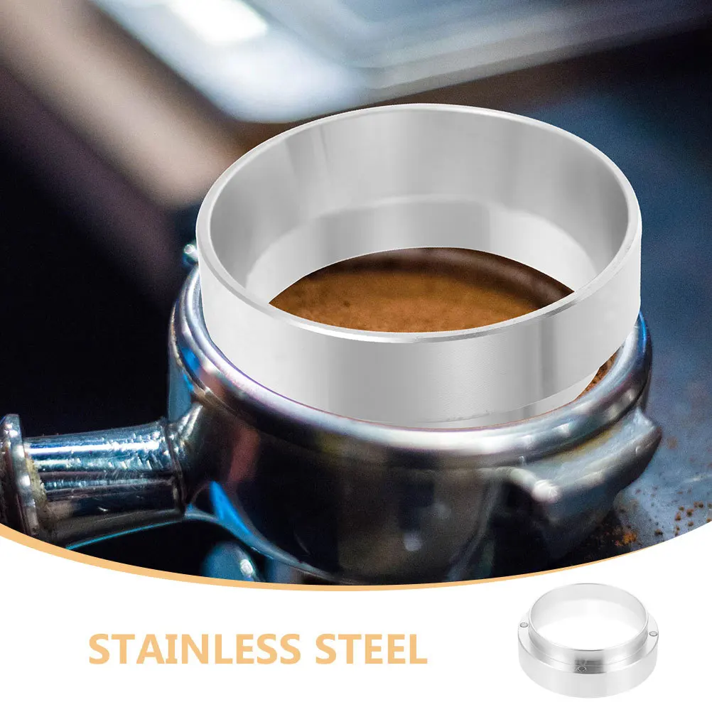 حلقة جرعات الإسبريسو مقاس 51 مم من الفولاذ المقاوم للصدأ لتوزيع مسحوق القهوة لملحقات فلتر القهوة المتسقة