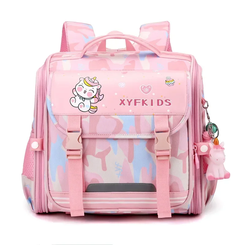 Children's Backpack Girl's School Bag Book Bag for 1-6th Grade Girls Spine Protection Backpack for Kids Waterproof Back Pack