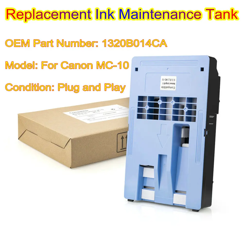 For Canon MC-10 MC10 Maintenance Tank MC 10 1320B014CA For Canon iPF650 iPF655 iPF670 iPF680 iPF750 iPF755 Tanque De Manutenção