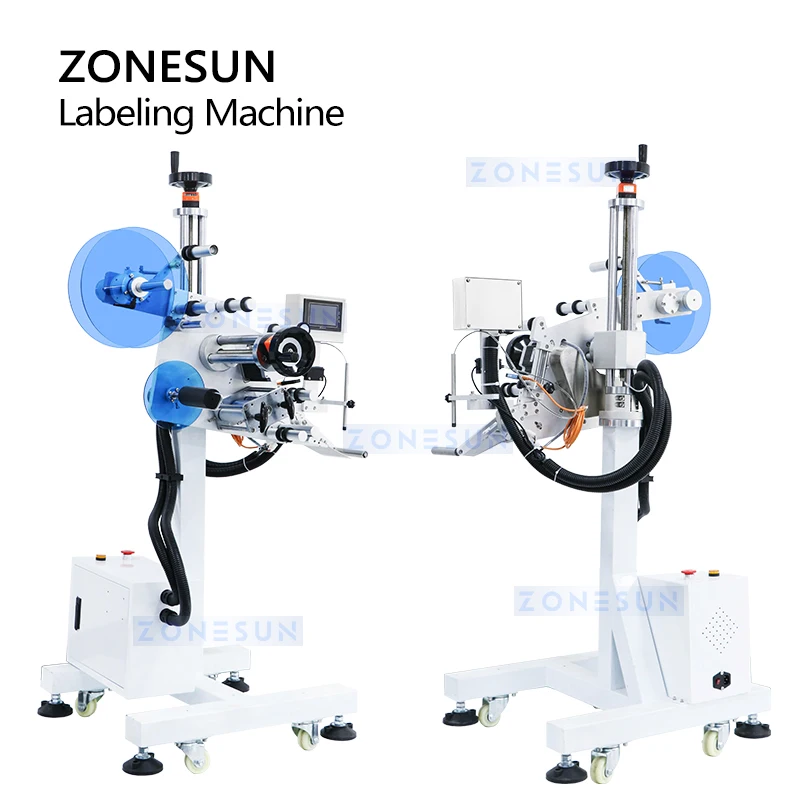 ZONESUN التلقائي سطح مستو آلة وسم العلامة العليا قضيب كرتون صناديق حقائب مستحضرات التجميل معدات ZS-TB851