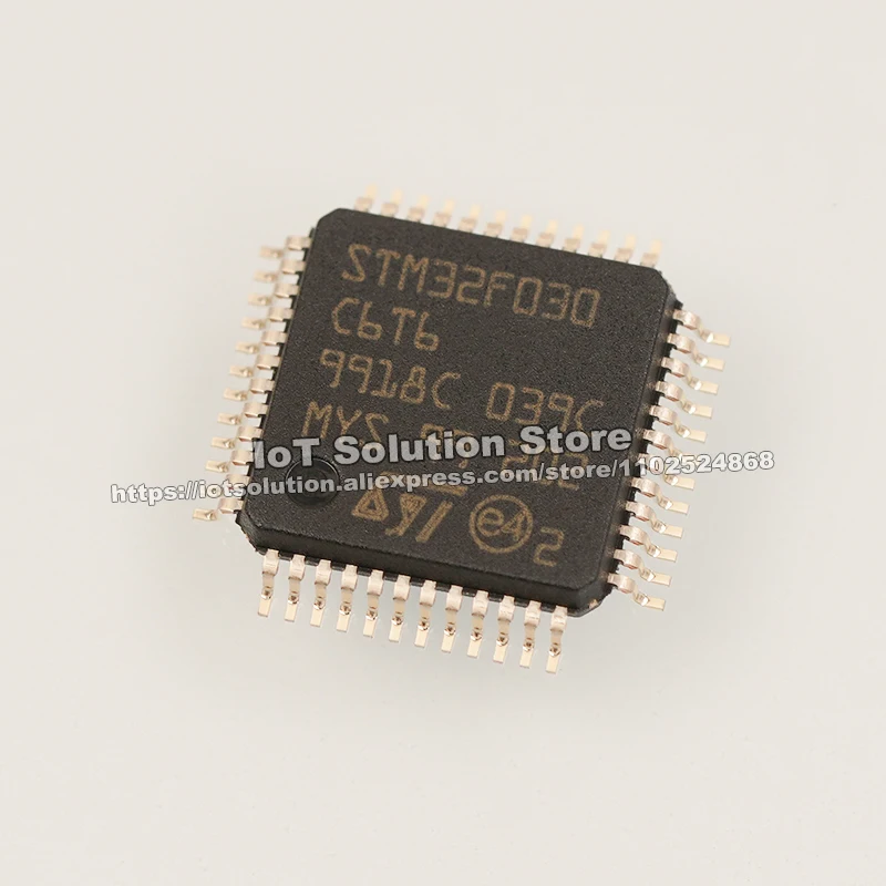 STM32F030C6T6TR แพ็คเกจ LQFP-48แขน Cortex-M0แกน STM32F030C6T6