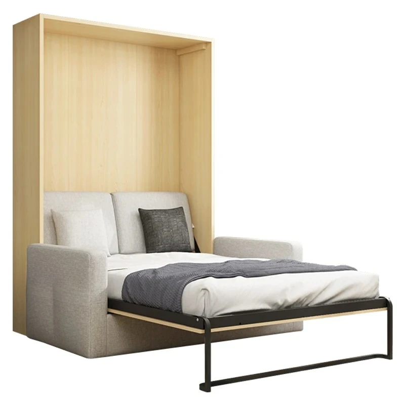 Cama de pared multifuncional con escritorio, muebles de dormitorio, cama King Murphy