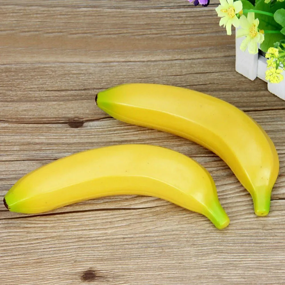 6pcs Artificial Banana Decorative Berry Simulation Fruit Home Prop Fake Artificial Foam Fruit Family Kitchen  Home Decor