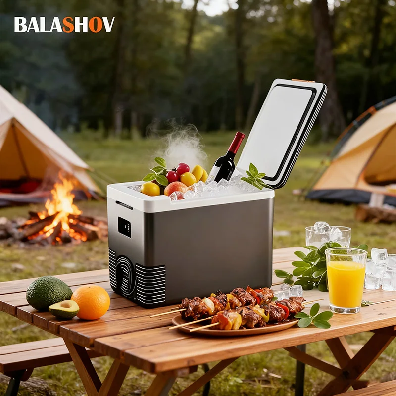 Refrigerador para el hogar, refrigerador para coche de 12V, calentador congelador, Mini congelador automático de 10L, refrigerador y calentador, refrigerador eléctrico portátil, caja de hielo de 220V
