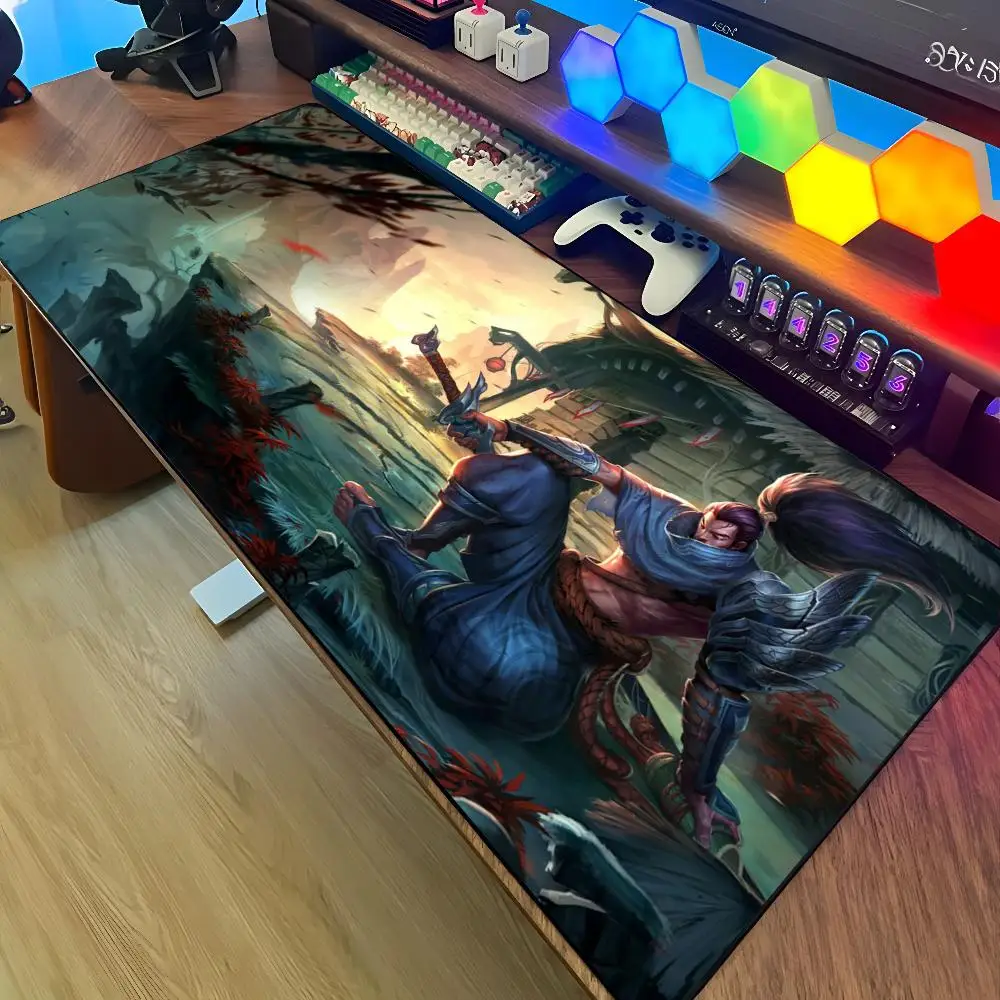 Yasuo Yone Yorick Mouse Pad Cartoon Lockedge Large Gaming Pad Computer Gamer Keyboard Mat Desk Mousepad PC Desk Pad