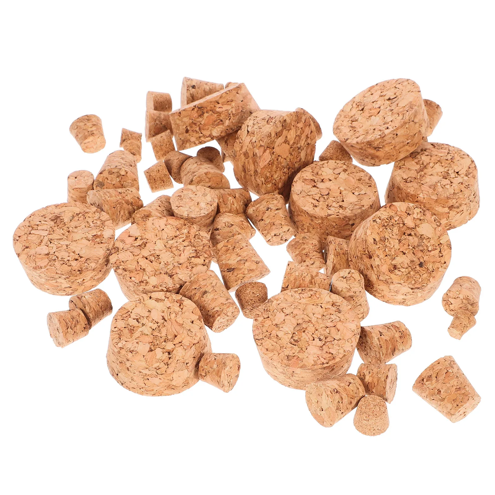

60pcs Shaped Cork Stoppers 9x6x9mm 14x10x10mm 15x12x12mm 18x13x18mm 20x15x20mm 43x38x18mm for Jars Bottles Glass Craft