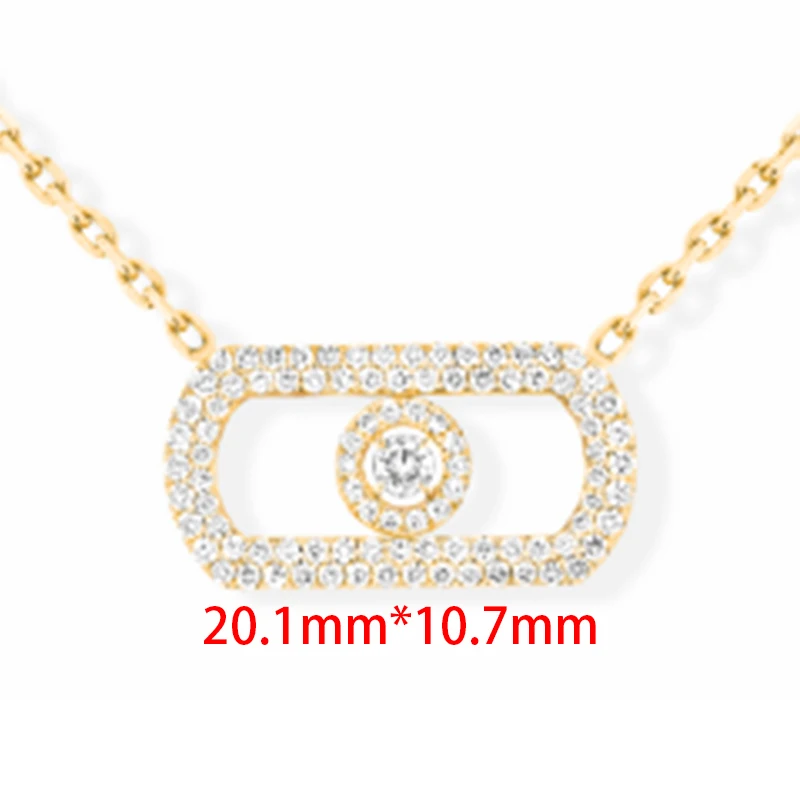 S925 Sliver Temperament Commuter Wear Matching Ornaments, Exquisite Simple Atmosphere Diamond-Set Necklace