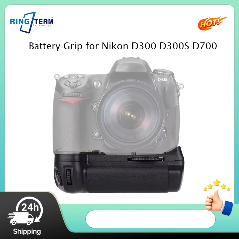 

MB-D10 Vertical Battery Grip for Nikon D300 D300S D700 Works with EN-EL3e Battery with Remote for Professional Photography