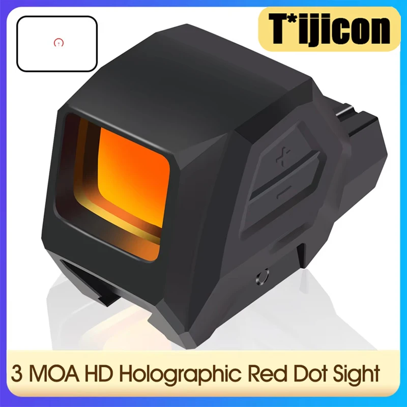 Tactical HR0 Red Dot Sight 3 MOA HD Holographic Heavy Recoil Optic Red Dot Sight Motion Sensor Hunting Rifle Scopes 20mm Rail