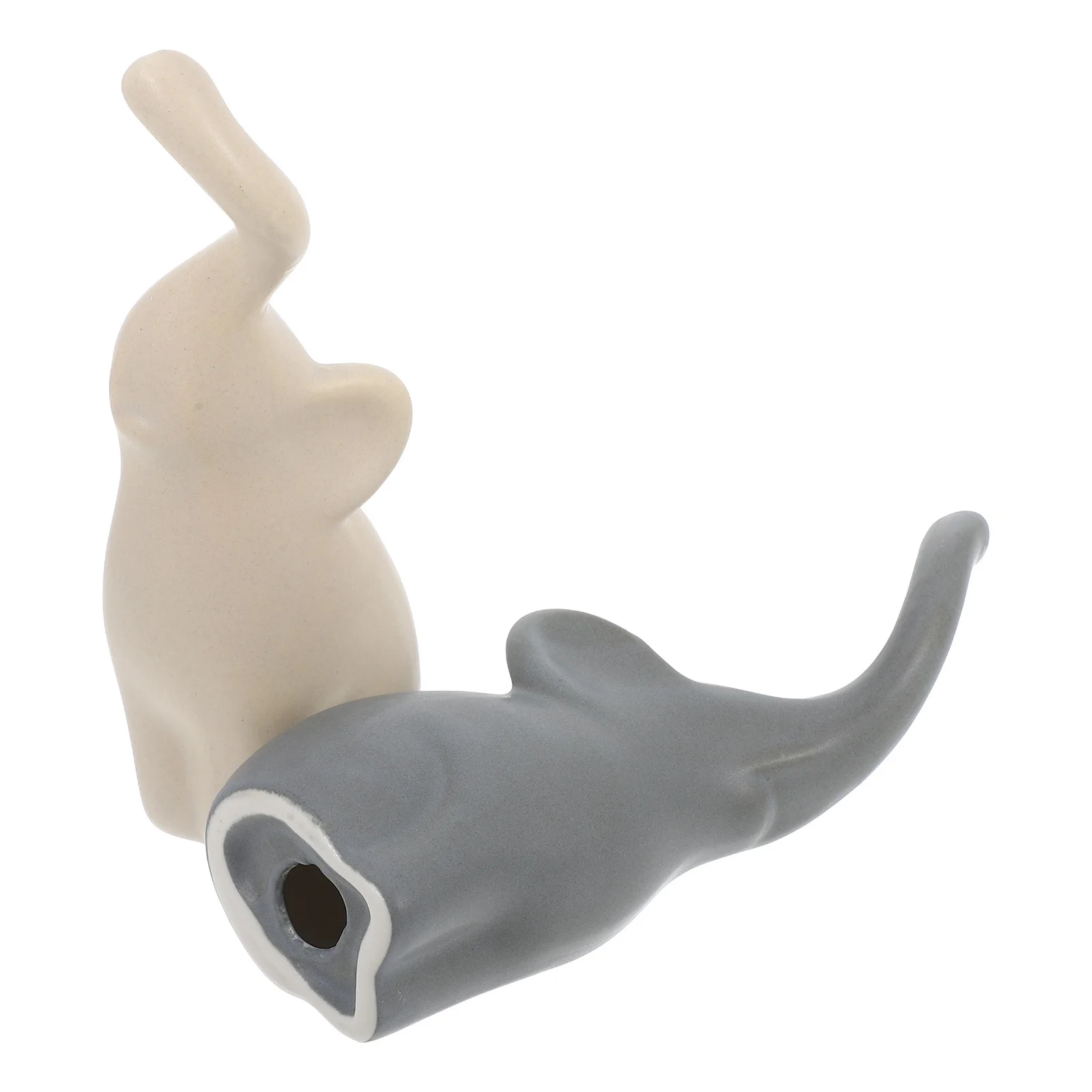 

1Pair Ceramic Elephant Couple Figurines Nordic Modern Design Elegant Mini Elephant Sculpture Decorative Ornament for Home