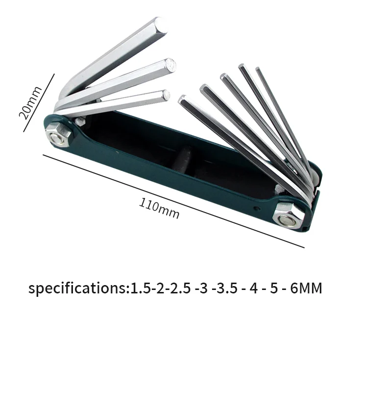 Multifunktionaler sechseckiger Flachkopfschlüssel, 8-in-1, verstellbarer Bogenschlüssel-Set, tragbares Hardware-Wartungswerkzeug für den Haushalt – Detail 6