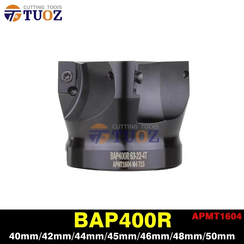 Tuoz-máquina de Trituração do Cnc Ângulo Direito de 90 Graus Cortador de Trituração da Cara Bap400r 6022 63-22 65-22 4t 5t 42 44 46 48 50 55 60 63 65 mm