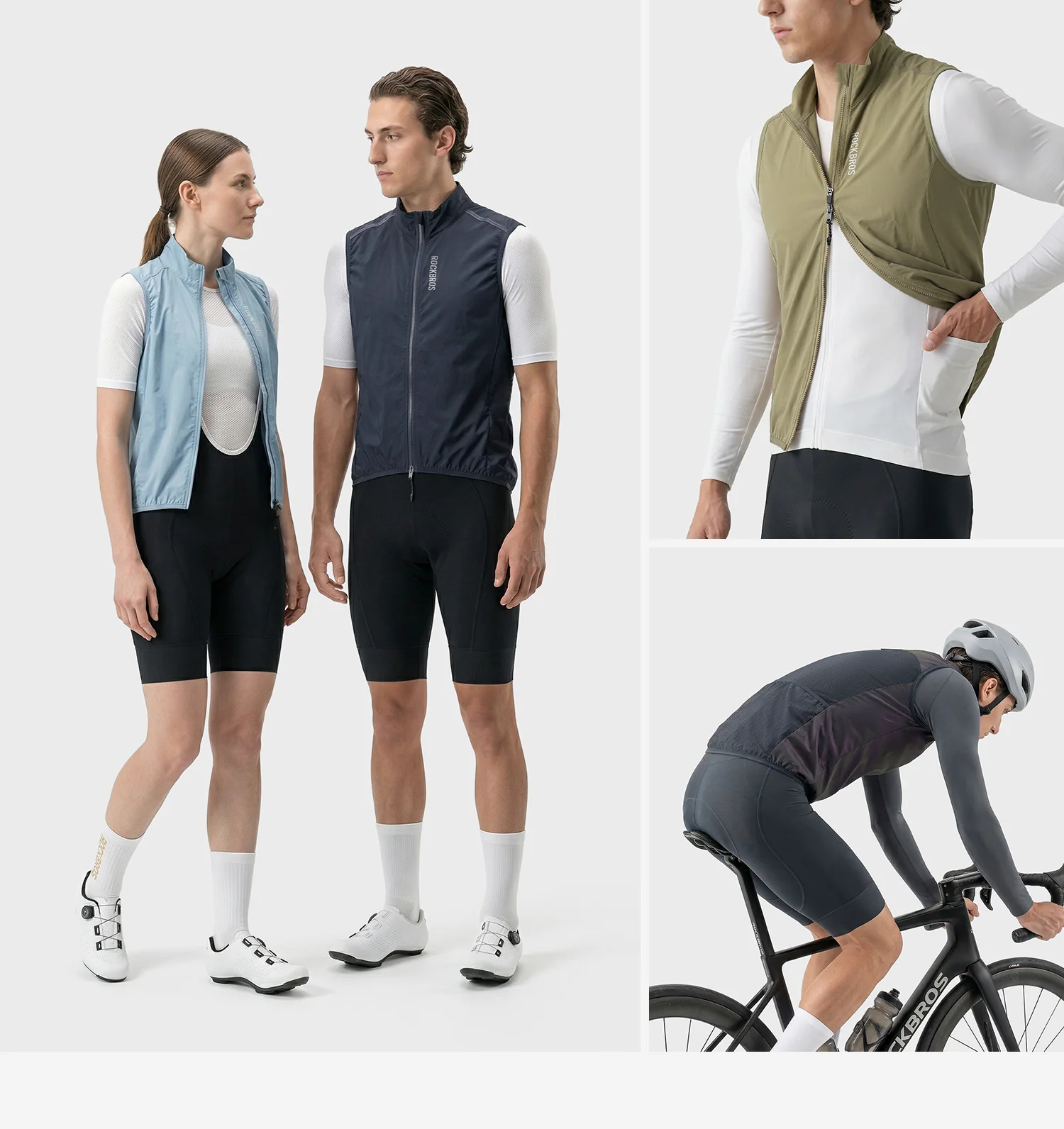 ROCKBROS Sommer Radfahren Weste Leichte, Tragbare Atmungsaktive Ärmellose Jacke Windjacke Mantel Outdoor Sport Radfahren Kleidung – Detail 5