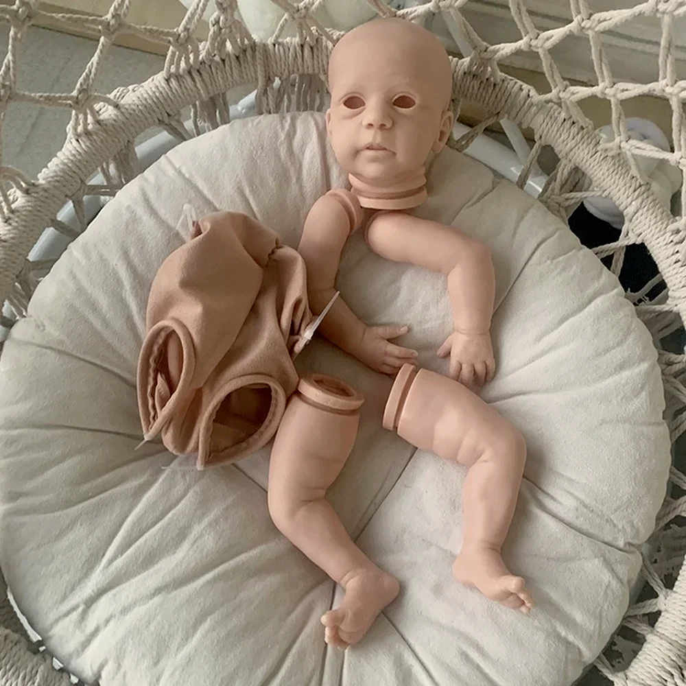 

19inch Unpainted Reborn Doll Kit Mika Lifelike Real Soft Touch Unfinished Doll Parts Bebe Doll Kit Reborn