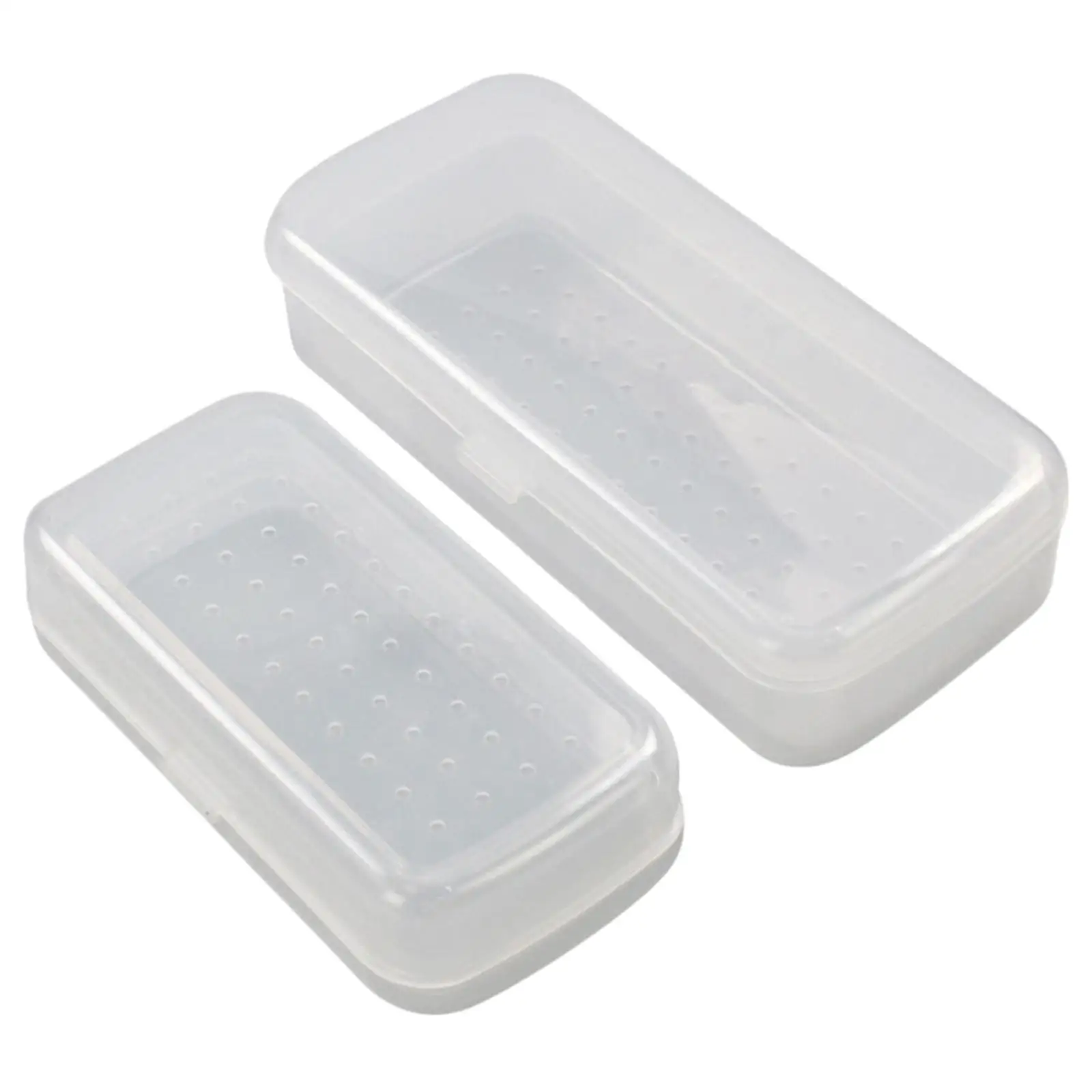 Transparent Plastic Sterilizing Tray for Nail,Tweezers Nail Art Tool No Odor