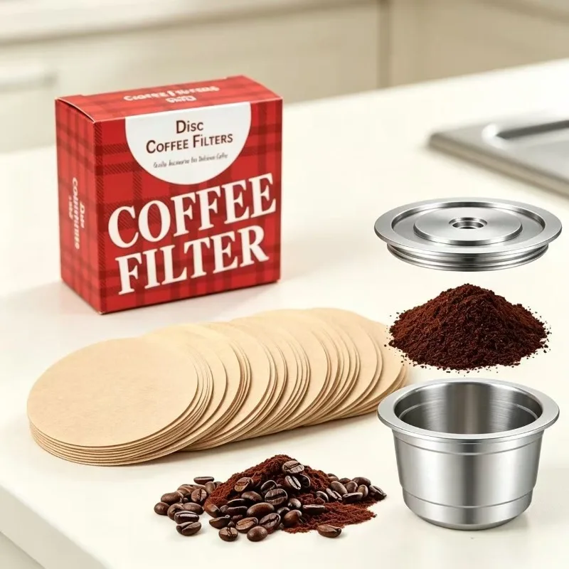 600pcs Coffee Filters,Round Coffee Paper Filters Unbleached Disposable Replacement Coffee Filters for Coffee Espresso Maker