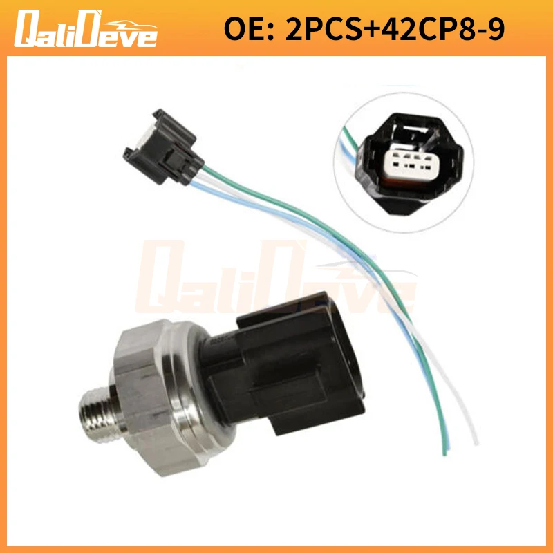 

2PCS Air Conditioning Pressure Sensor Switch 42CP8-9 For Nissan Tiida 2004 - 2014 HR15DE HR16DE K9K MR18DE