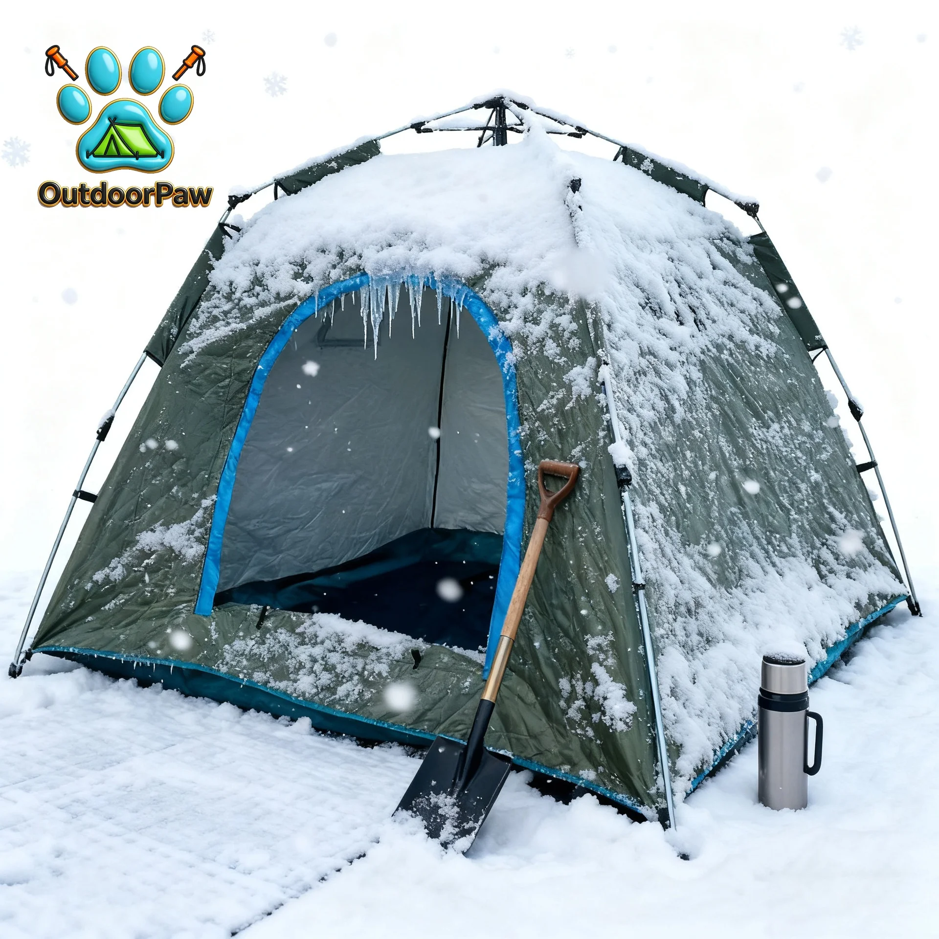 Cross-border wholesale Two-bedroom outdoor fishing cotton tent Winter ice fishing house Four seasons quick-opening aluminum