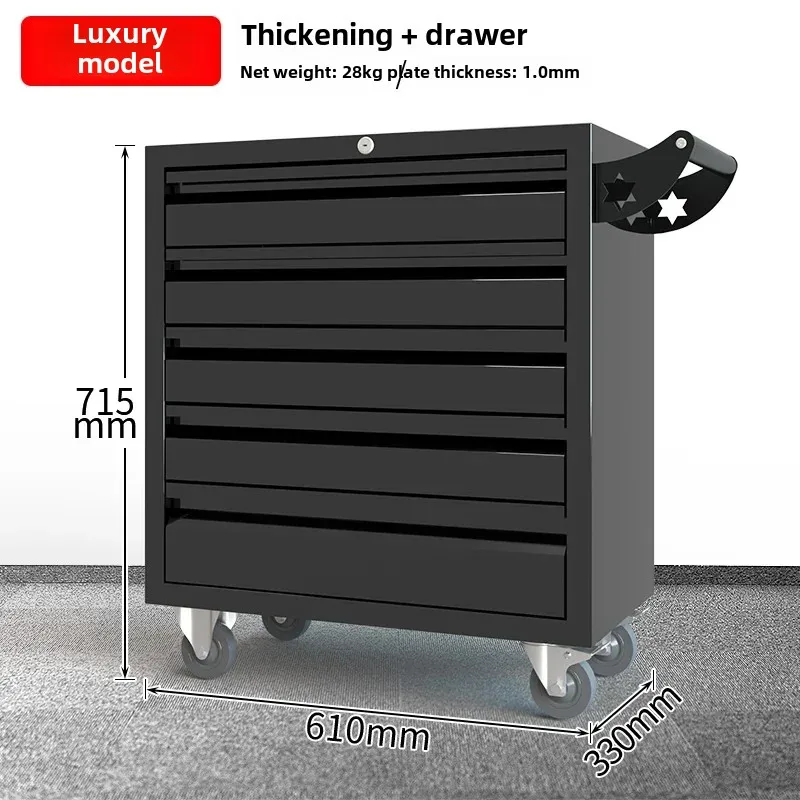 Enhanced Drawer Tool Cart Toolbox Workshop Tool Cabinet Repair Trolley Parts Cabinet Trolley