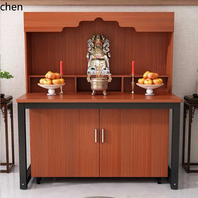 YFY  Incense Case Buddha Altar Home Use Small Window Side with Backboard Incense Stick Case Economical Type