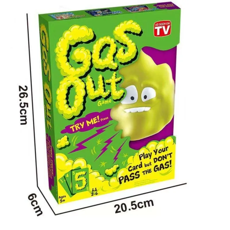 1 ชุด Gas out ครอบครัวปาร์ตี้เกมเล่นไพ่ของเล่นเกมกระดาน Trick เพื่อนของเล่นปฏิสัมพันธ์ระหว่างพ่อแม่และลูกของขวัญวันเกิดสําหรับเด็ก