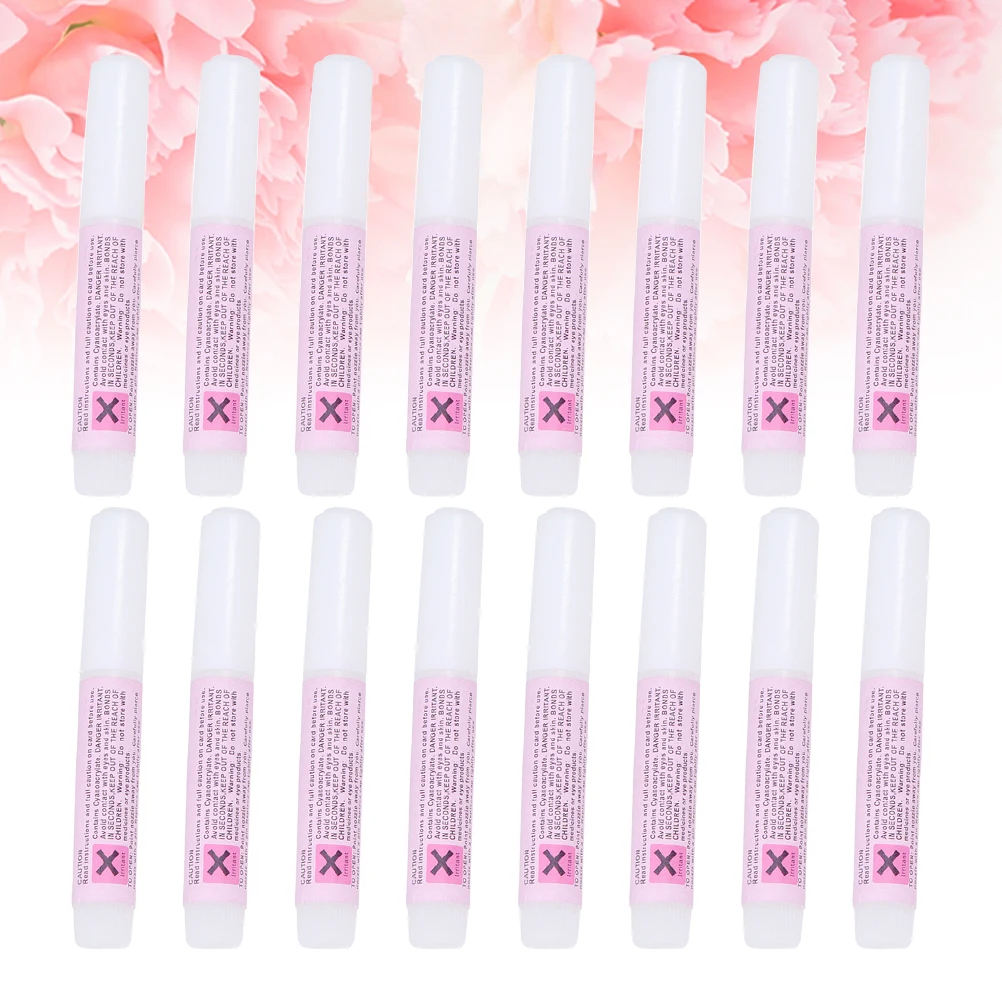 

50pcs 2G Nail Glue Professional Mini Beauty Adhesive For Nail Art Tips French False Nails Manicure Home Salon Use Tool