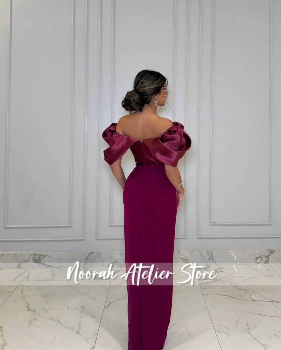 Proste czerwone sukienki wieczorowe dla kobiet فساتين للمناسبات الخاصة Sukienka ślubna do ziemi na przyjęcie, szyta na miarę