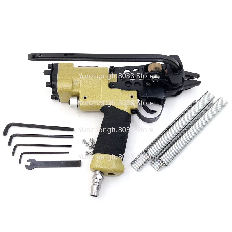 SC760 16 Gauge Pig Ring Pliers 1/2 Inch Pneumatic Ring Tool Mattress Upholstery Stapler