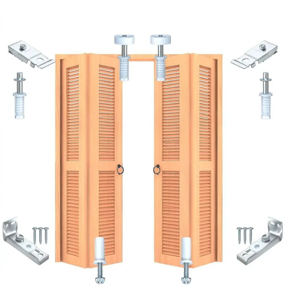 Replacement Hardware Kit For Bi Fold Sliding Doors Closet Maintenance Repair Parts Essential Components Fix Tool